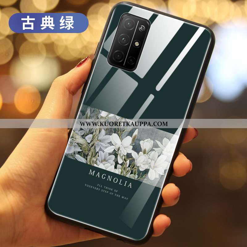 Kuori Honor 30s, Kuoret Honor 30s, Kotelo Honor 30s Silikoni Lasi Valkoinen Net Red