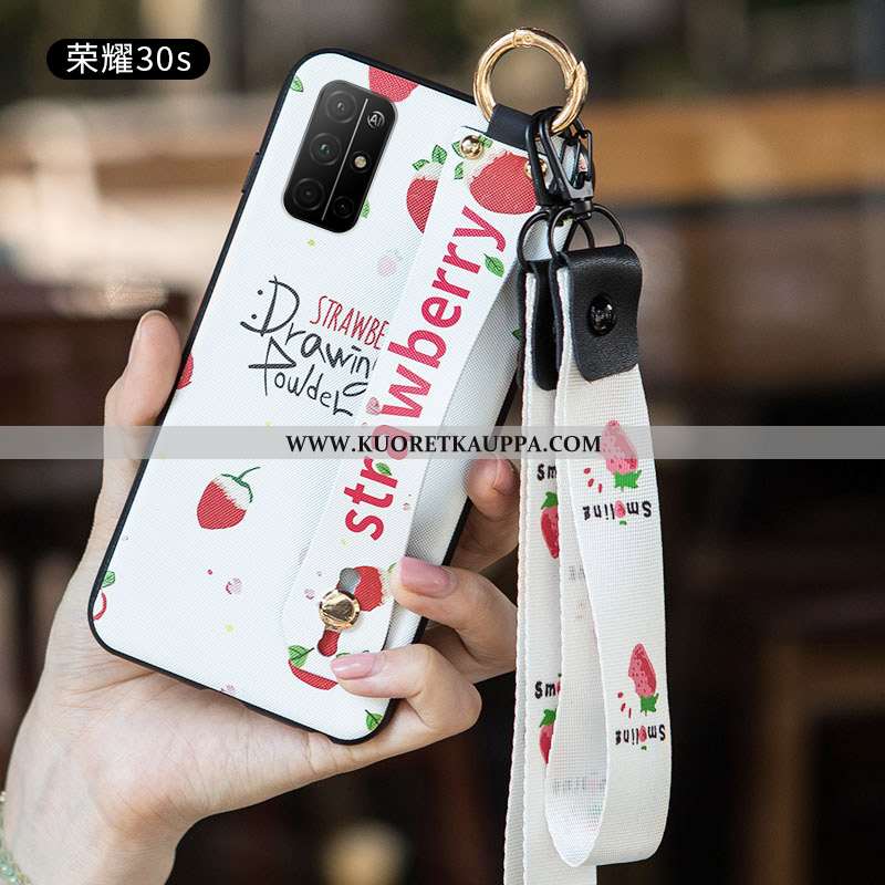 Kuori Honor 30s, Kuoret Honor 30s, Kotelo Honor 30s Silikoni Suojaus Luova Tuuli Valkoinen