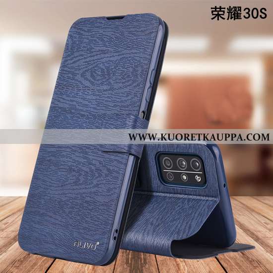 Kuori Honor 30s, Kuoret Honor 30s, Kotelo Honor 30s Suojaus Nahkakuori Murtumaton Tummansininen Puhe