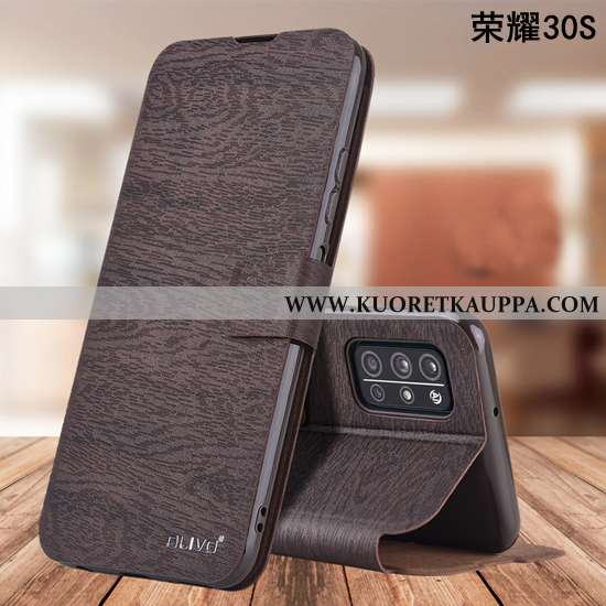 Kuori Honor 30s, Kuoret Honor 30s, Kotelo Honor 30s Suojaus Nahkakuori Murtumaton Tummansininen Puhe