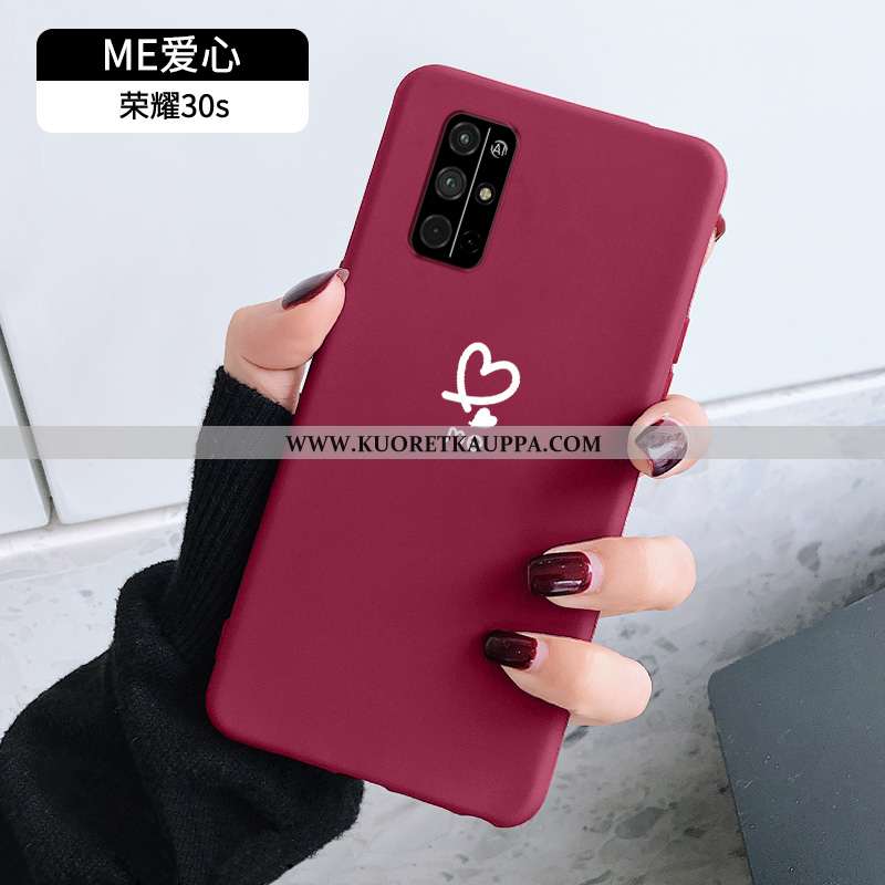 Kuori Honor 30s, Kuoret Honor 30s, Kotelo Honor 30s Suojaus Persoonallisuus Silikoni Luova Punainen