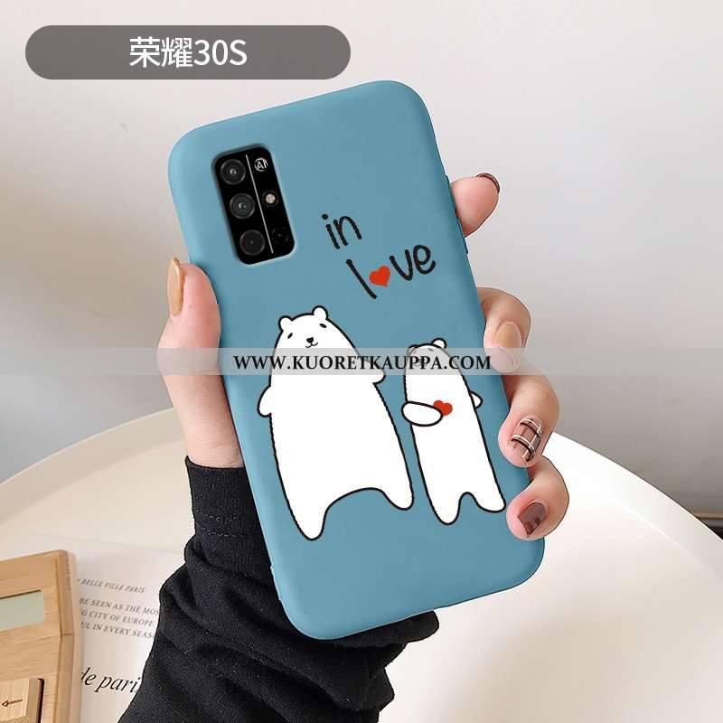 Kuori Honor 30s, Kuoret Honor 30s, Kotelo Honor 30s Suojaus Pesty Suede Rakastunut Jauhe Pinkki