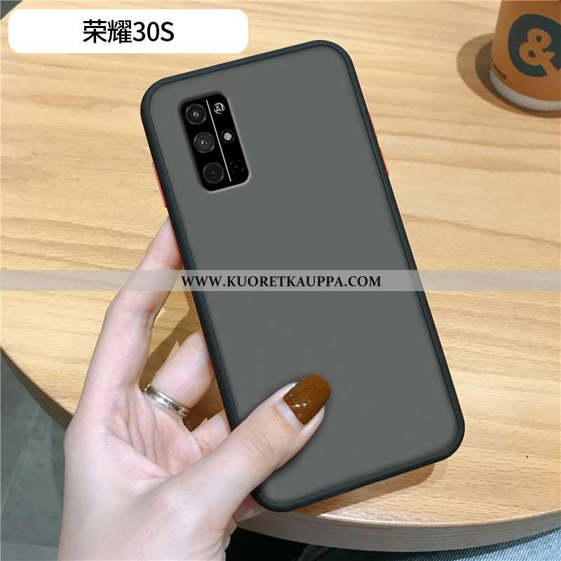 Kuori Honor 30s, Kuoret Honor 30s, Kotelo Honor 30s Ultra Valo Silikoni Pesty Suede Vihreä