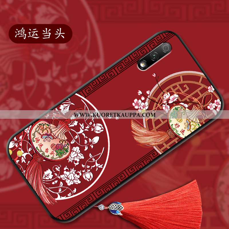 Kuori Honor 9x, Kuoret Honor 9x, Kotelo Honor 9x Kohokuviointi Vuosikerta Puhelimen Murtumaton Pinkk