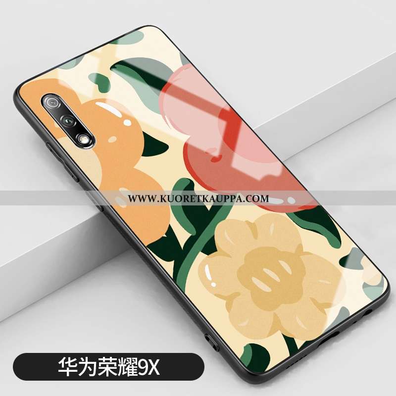 Kuori Honor 9x, Kuoret Honor 9x, Kotelo Honor 9x Lasi Tila All Inclusive Rakastunut Pieni Keltaiset