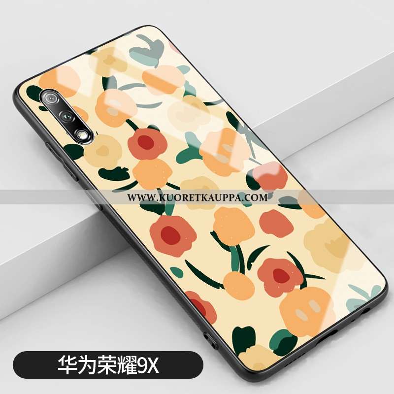 Kuori Honor 9x, Kuoret Honor 9x, Kotelo Honor 9x Lasi Tila All Inclusive Rakastunut Pieni Keltaiset
