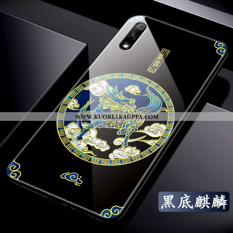 Kuori Honor 9x, Kuoret Honor 9x, Kotelo Honor 9x Luova Vuosikerta Persoonallisuus Ultra Valo Punaine