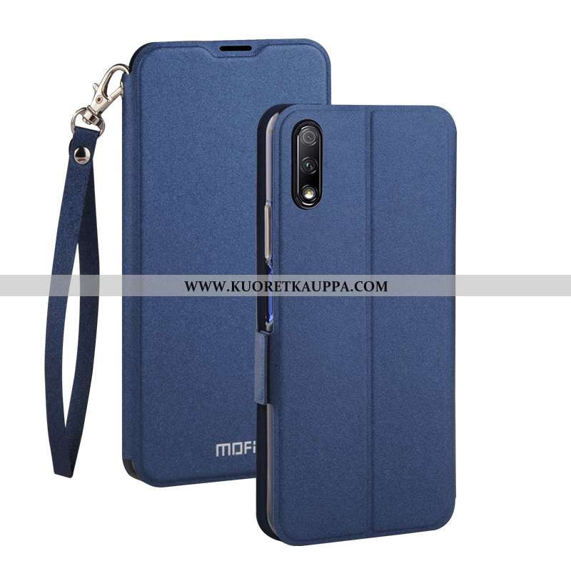 Kuori Honor 9x, Kuoret Honor 9x, Kotelo Honor 9x Nahkakuori Pesty Suede Puhelimen Tummansininen Suoj