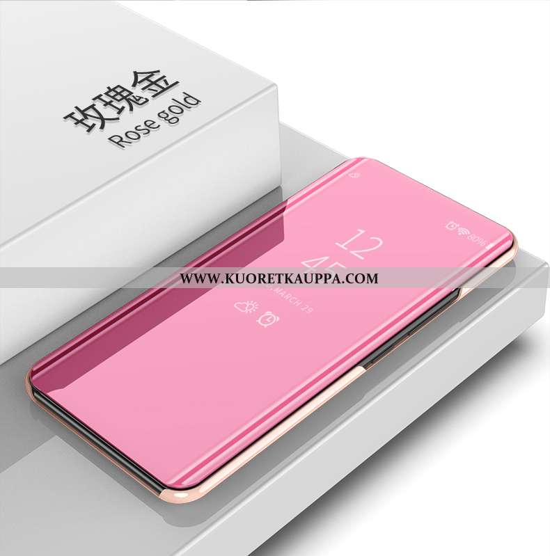 Kuori Honor 9x, Kuoret Honor 9x, Kotelo Honor 9x Nahkakuori Suuntaus Murtumaton Peili Pinkki