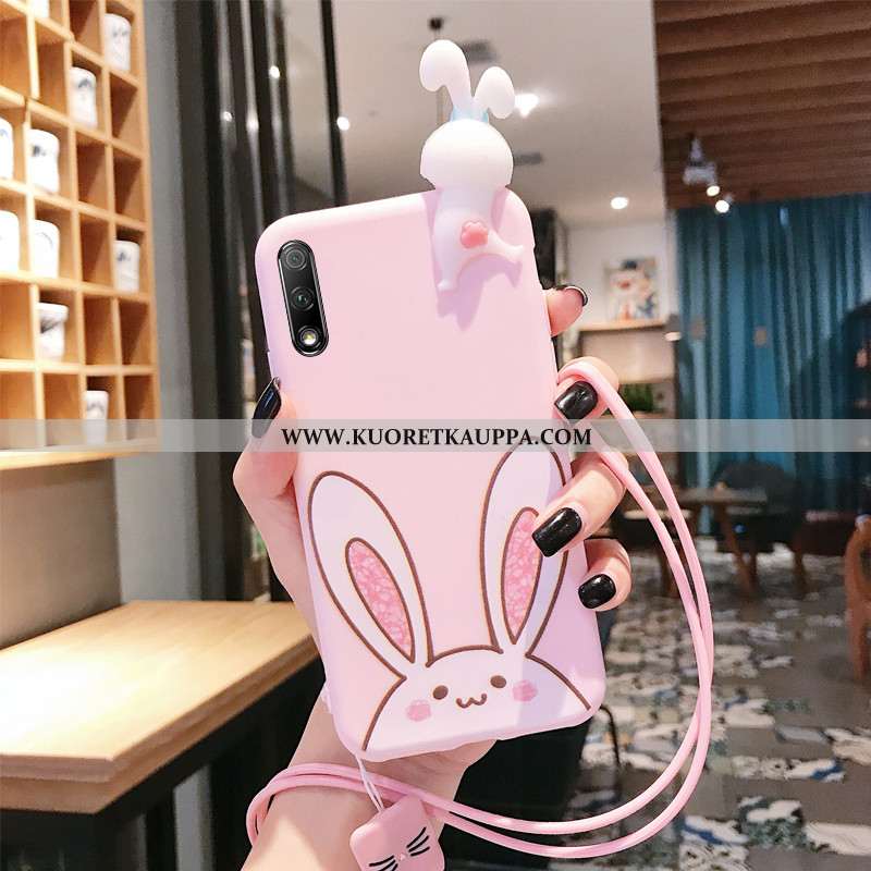 Kuori Honor 9x, Kuoret Honor 9x, Kotelo Honor 9x Pehmeä Neste Suojaus Ripustettava Kaula Kissa Pinkk
