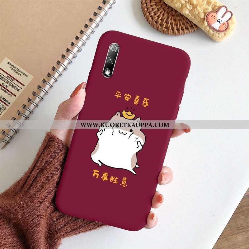 Kuori Honor 9x, Kuoret Honor 9x, Kotelo Honor 9x Pesty Suede Suuntaus L Valo Punainen