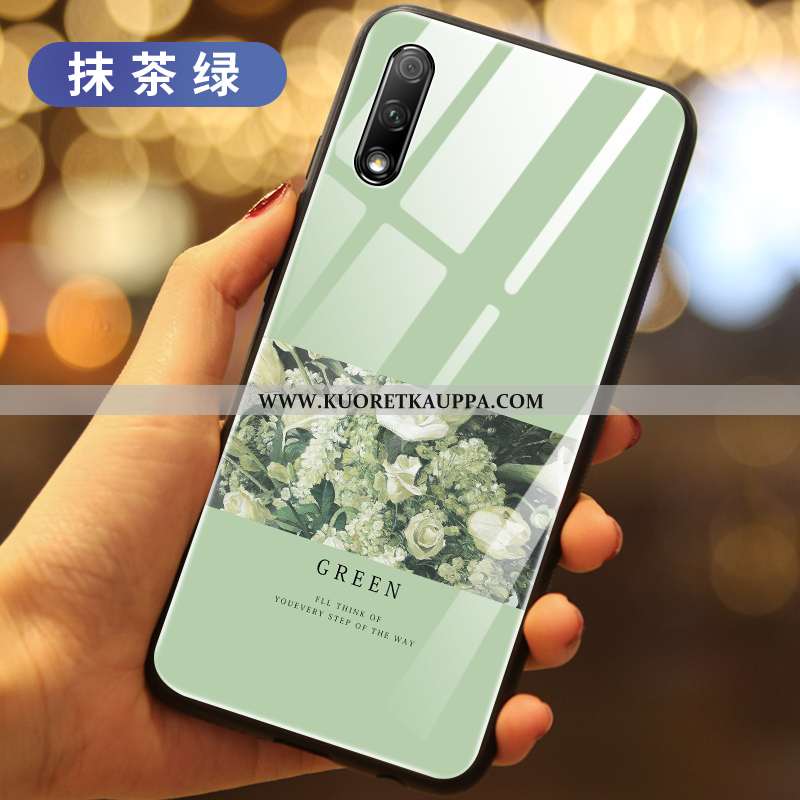 Kuori Honor 9x, Kuoret Honor 9x, Kotelo Honor 9x Silikoni Lasi Luova All Inclusive Vihreä