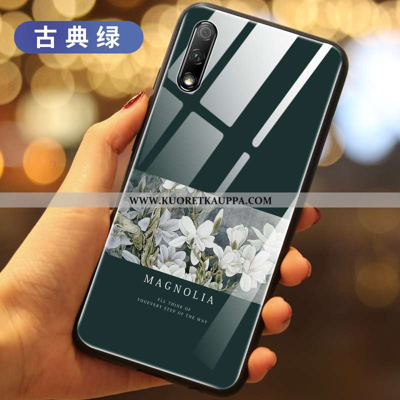 Kuori Honor 9x, Kuoret Honor 9x, Kotelo Honor 9x Silikoni Lasi Luova All Inclusive Vihreä