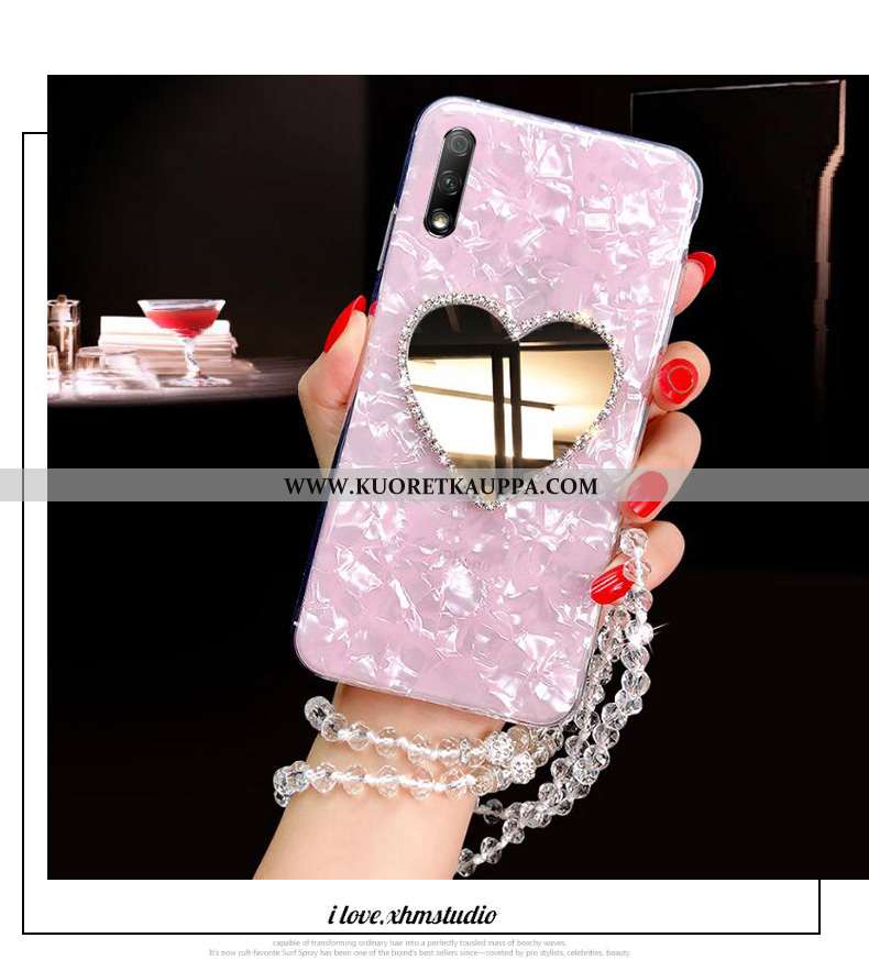 Kuori Honor 9x, Kuoret Honor 9x, Kotelo Honor 9x Silikoni Suojaus Persoonallisuus Rhinestone Inlay J