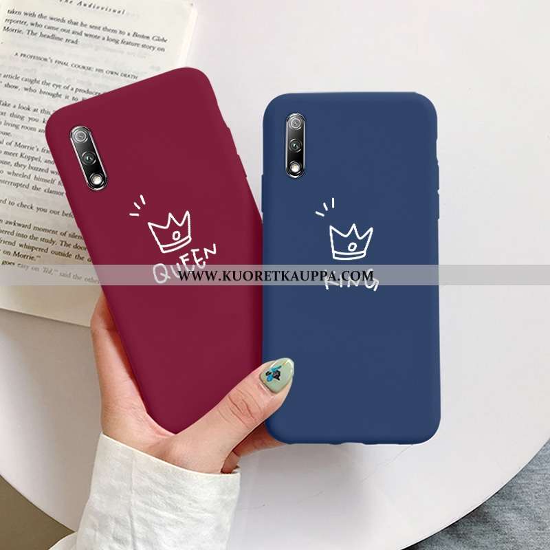 Kuori Honor 9x, Kuoret Honor 9x, Kotelo Honor 9x Suojaus Tila Net Red Yksinkertainen Puhelimen Sinin