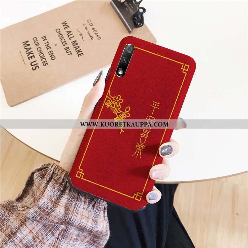 Kuori Honor 9x, Kuoret Honor 9x, Kotelo Honor 9x Suuntaus Pehmeä Neste Silikoni Punainen