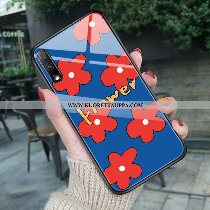 Kuori Honor 9x, Kuoret Honor 9x, Kotelo Honor 9x Suuntaus Ultra Yksinkertainen Kukkia Valkoinen