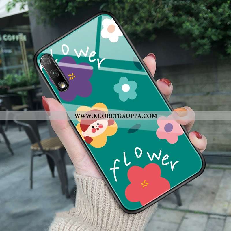 Kuori Honor 9x, Kuoret Honor 9x, Kotelo Honor 9x Suuntaus Ultra Yksinkertainen Kukkia Valkoinen