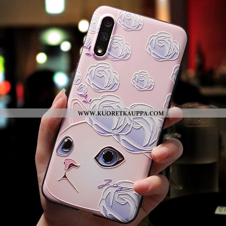 Kuori Honor 9x, Kuoret Honor 9x, Kotelo Honor 9x Ultra Valo Silikoni Pesty Suede Jauhe Pinkki