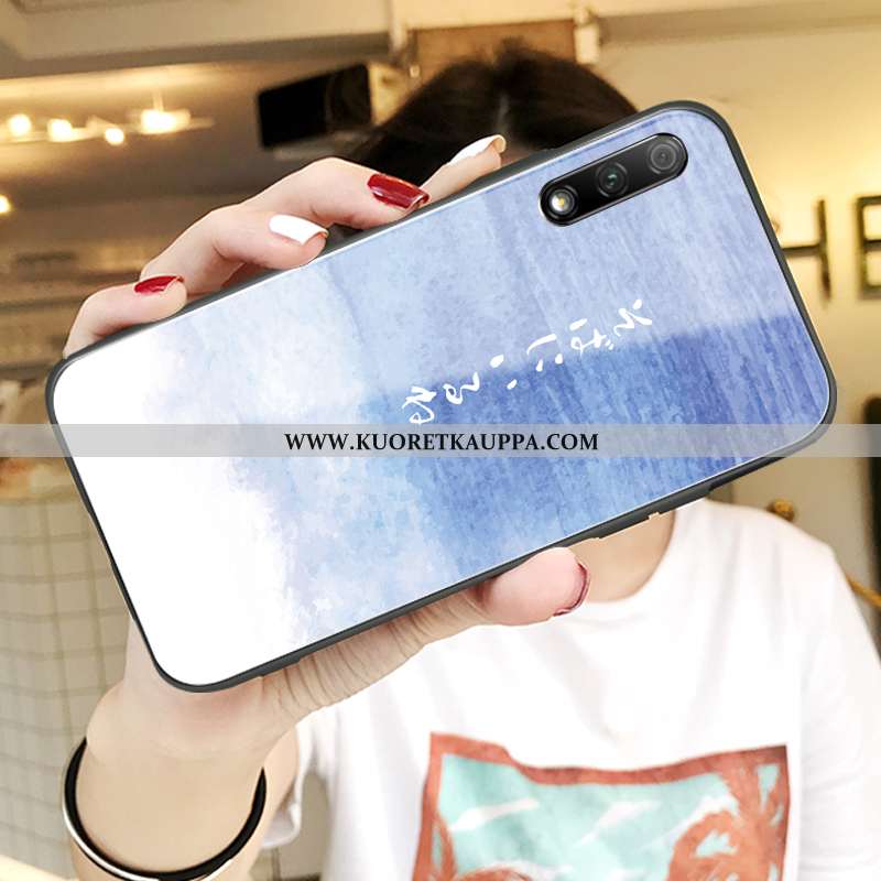 Kuori Honor 9x, Kuoret Honor 9x, Kotelo Honor 9x Valo Silikoni Pehmeä Neste Nuoret Sininen