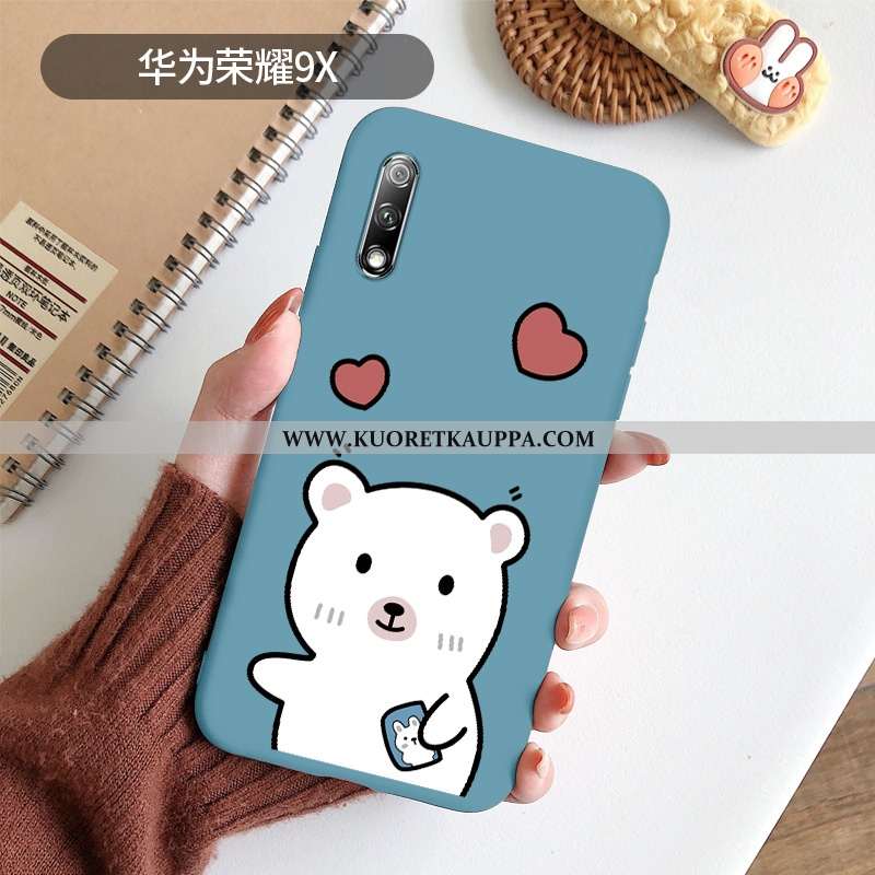 Kuori Honor 9x, Kuoret Honor 9x, Kotelo Honor 9x Valo Silikoni Sininen Suojaus Net Red