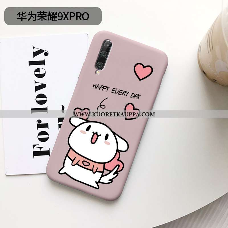Kuori Honor 9x Pro, Kuoret Honor 9x Pro, Kotelo Honor 9x Pro Ihana Ultra Jauhe Silikoni Net Red Pink