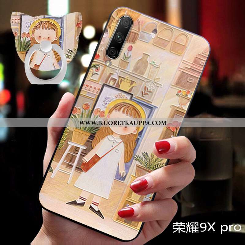 Kuori Honor 9x Pro, Kuoret Honor 9x Pro, Kotelo Honor 9x Pro Sarjakuva Ihana Luova Murtumaton Sinine