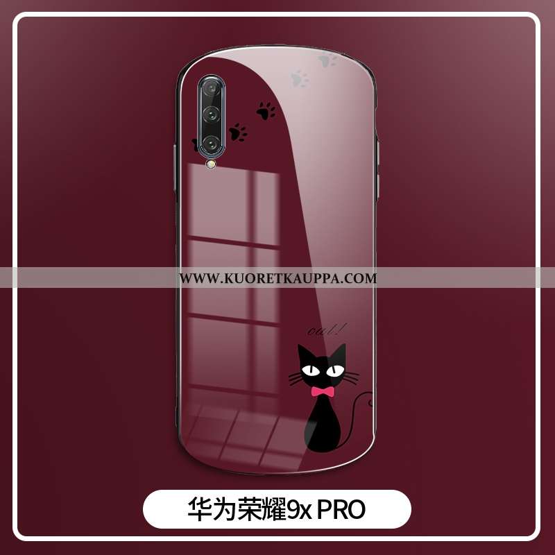 Kuori Honor 9x Pro, Kuoret Honor 9x Pro, Kotelo Honor 9x Pro Sarjakuva Ihana Suojaus Painatus Punain