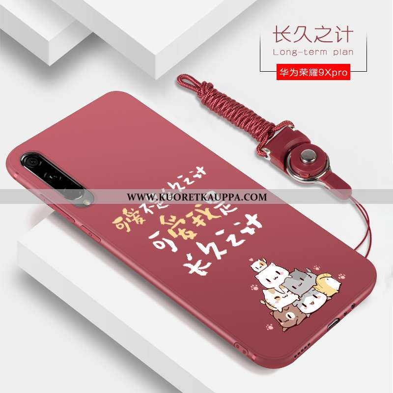 Kuori Honor 9x Pro, Kuoret Honor 9x Pro, Kotelo Honor 9x Pro Silikoni Suuntaus Puhelimen Punainen