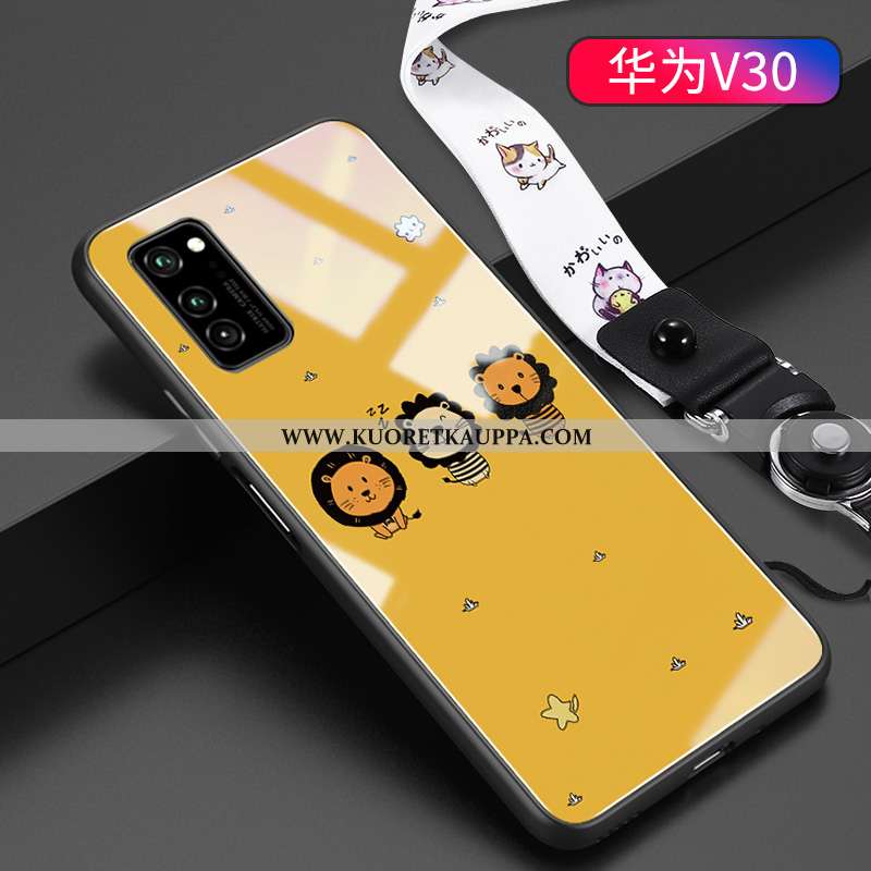 Kuori Honor View30, Kuoret Honor View30, Kotelo Honor View30 Suuntaus Ultra Keltainen Sarjakuva Murt