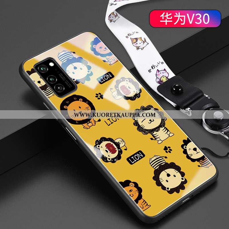 Kuori Honor View30, Kuoret Honor View30, Kotelo Honor View30 Suuntaus Ultra Keltainen Sarjakuva Murt
