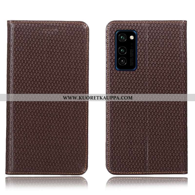 Kuori Honor View30 Pro, Kuoret Honor View30 Pro, Kotelo Honor View30 Pro Suojaus Nahkakuori Ruskea