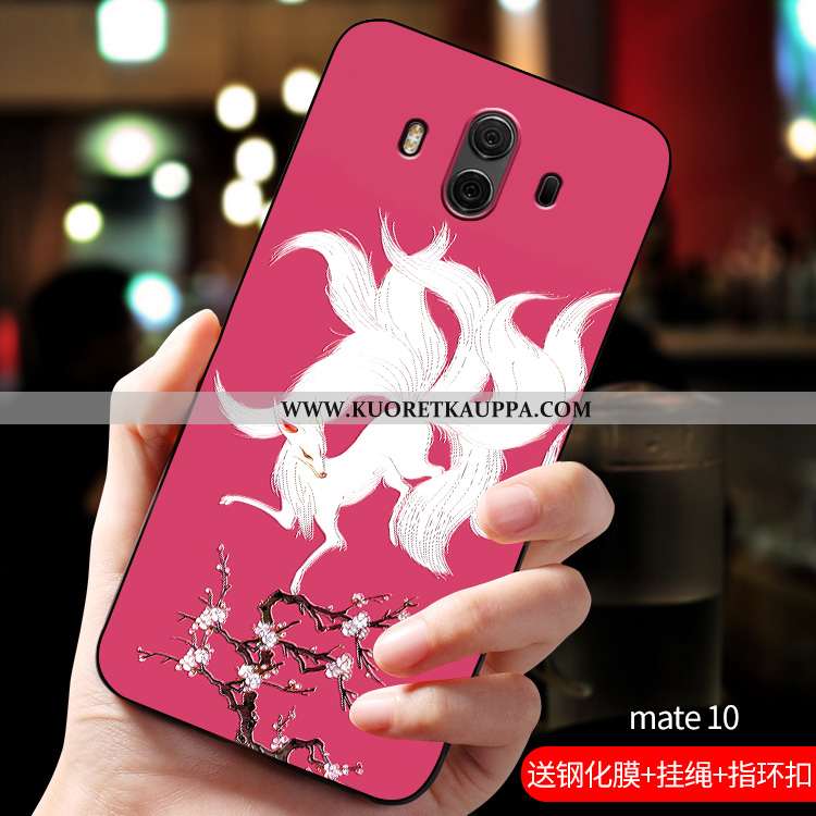 Kuori Huawei Mate 10, Kuoret Huawei Mate 10, Kotelo Huawei Mate 10 Luova Kohokuviointi Pesty Suede P