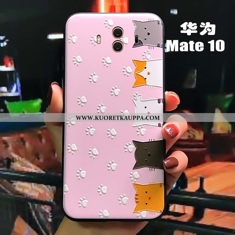 Kuori Huawei Mate 10, Kuoret Huawei Mate 10, Kotelo Huawei Mate 10 Luova Kohokuviointi Pesty Suede S
