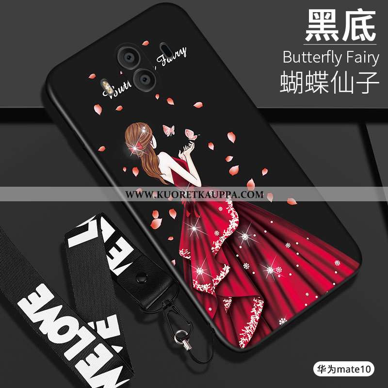 Kuori Huawei Mate 10, Kuoret Huawei Mate 10, Kotelo Huawei Mate 10 Pehmeä Neste Silikoni Musta All I