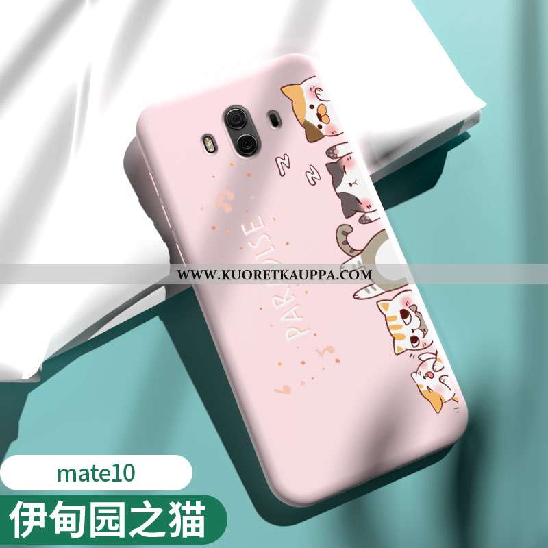 Kuori Huawei Mate 10, Kuoret Huawei Mate 10, Kotelo Huawei Mate 10 Silikoni Suojaus Jauhe Pinkki