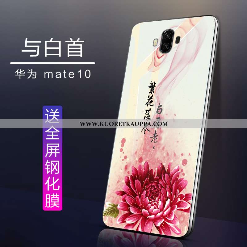 Kuori Huawei Mate 10, Kuoret Huawei Mate 10, Kotelo Huawei Mate 10 Suuntaus Pehmeä Neste Valkoinen