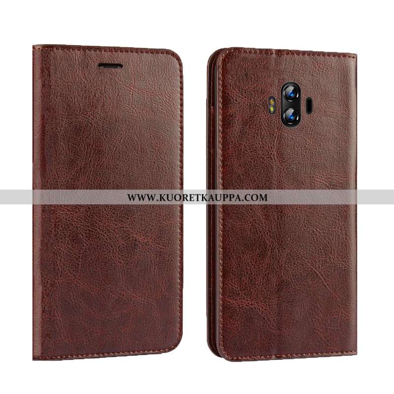 Kuori Huawei Mate 10, Kuoret Huawei Mate 10, Kotelo Huawei Mate 10 Ylellisyys Aito Nahka Vihreä All 