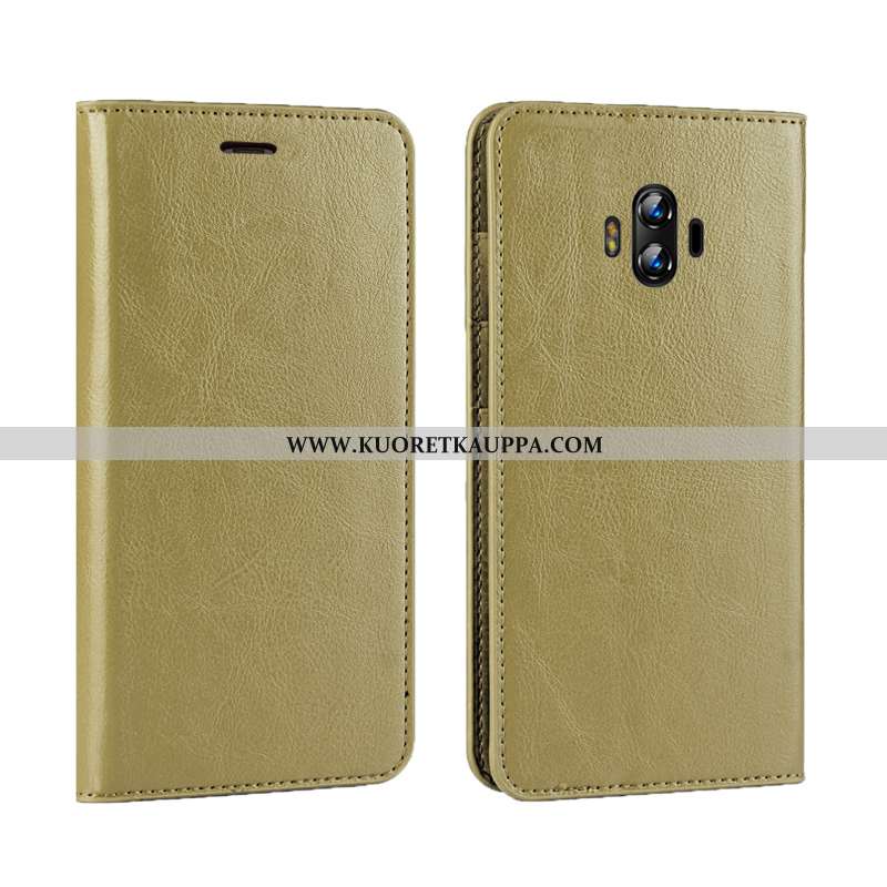 Kuori Huawei Mate 10, Kuoret Huawei Mate 10, Kotelo Huawei Mate 10 Ylellisyys Aito Nahka Vihreä All 