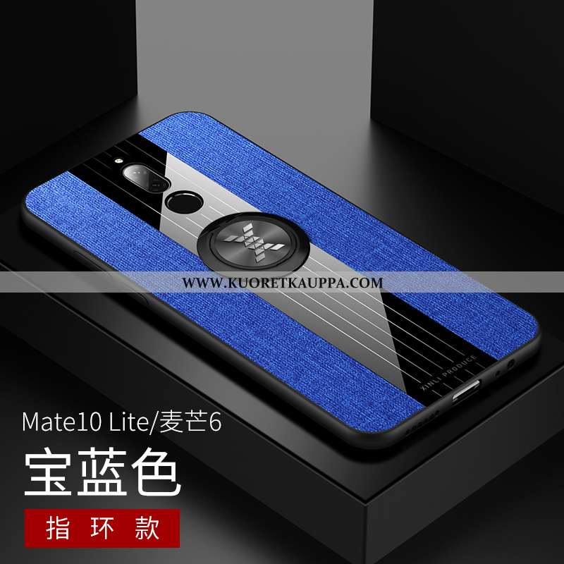 Kuori Huawei Mate 10 Lite, Kuoret Huawei Mate 10 Lite, Kotelo Huawei Mate 10 Lite Pesty Suede Kukkak