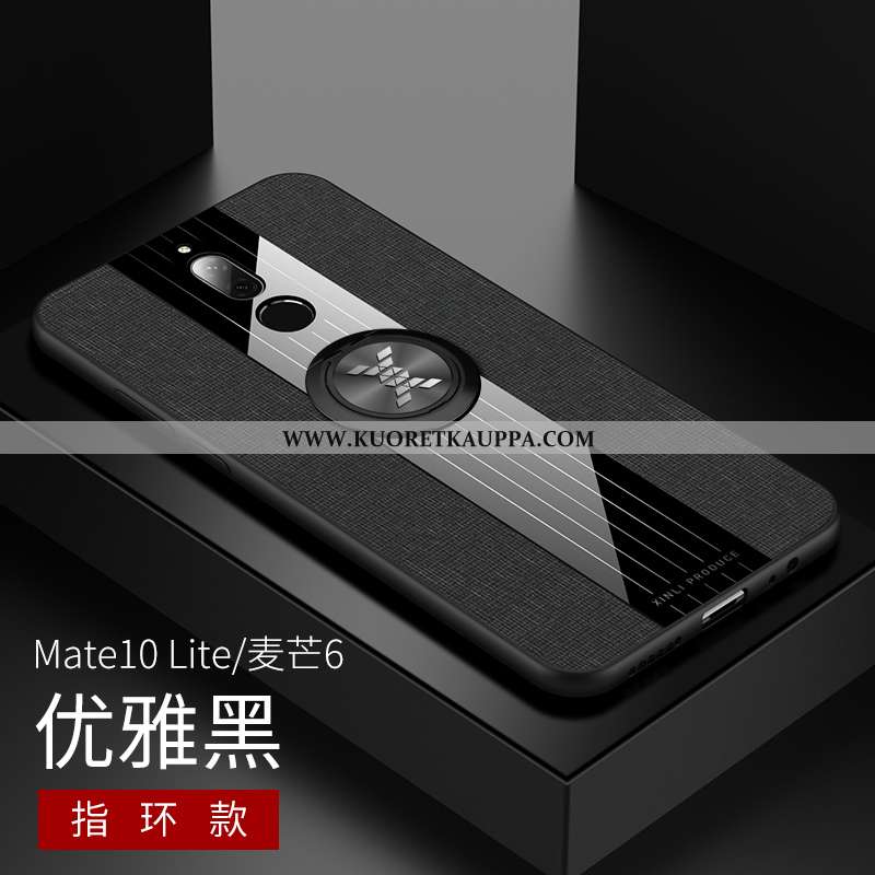 Kuori Huawei Mate 10 Lite, Kuoret Huawei Mate 10 Lite, Kotelo Huawei Mate 10 Lite Pesty Suede Kukkak