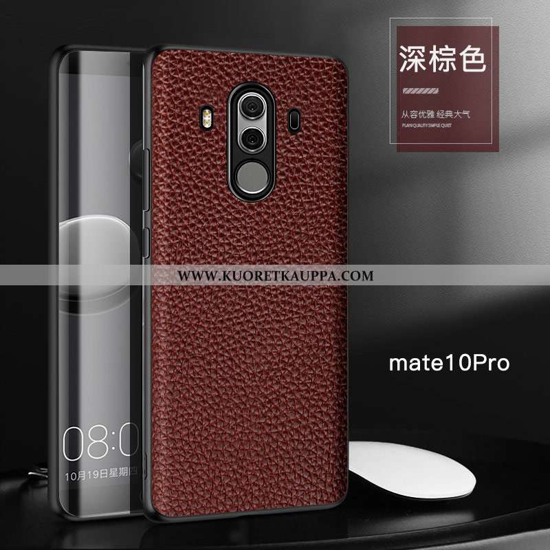 Kuori Huawei Mate 10 Pro, Kuoret Huawei Mate 10 Pro, Kotelo Huawei Mate 10 Pro Aito Nahka Nahka Murt
