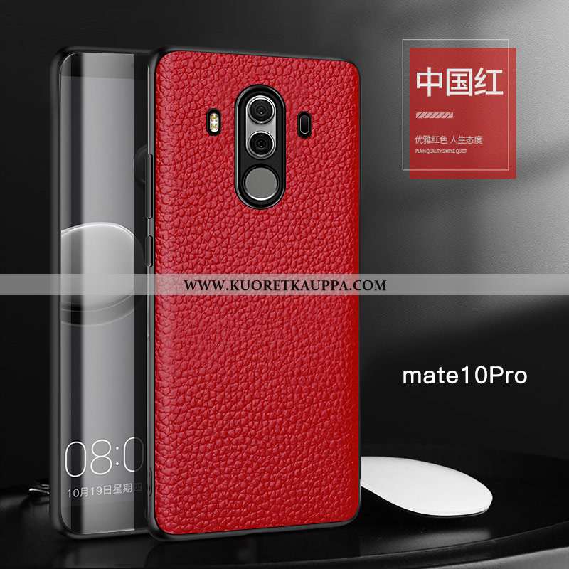 Kuori Huawei Mate 10 Pro, Kuoret Huawei Mate 10 Pro, Kotelo Huawei Mate 10 Pro Aito Nahka Nahka Murt