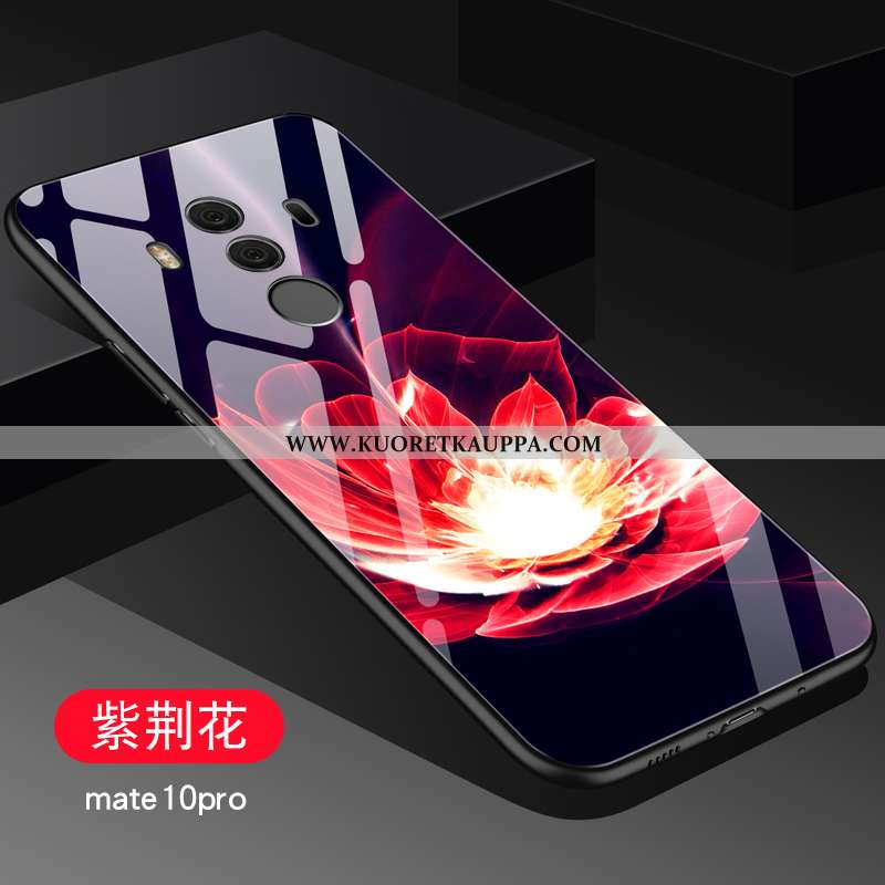 Kuori Huawei Mate 10 Pro, Kuoret Huawei Mate 10 Pro, Kotelo Huawei Mate 10 Pro Suojaus Lasi Net Red 