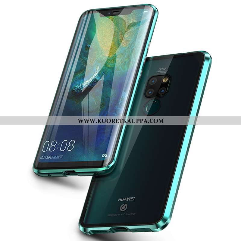 Kuori Huawei Mate 20, Kuoret Huawei Mate 20, Kotelo Huawei Mate 20 Lasi Läpinäkyvä Murtumaton Kaksip