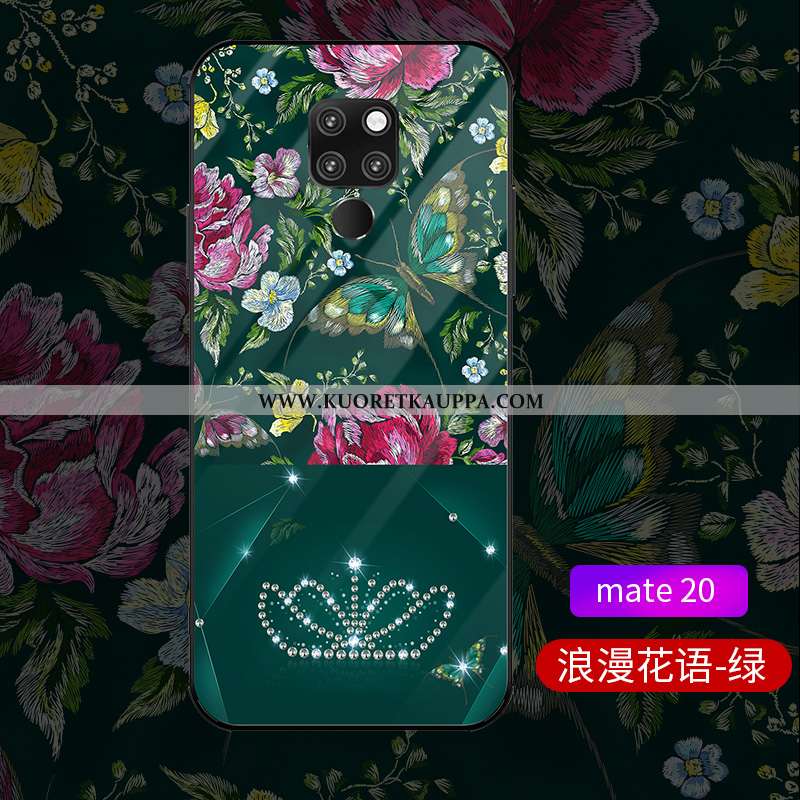 Kuori Huawei Mate 20, Kuoret Huawei Mate 20, Kotelo Huawei Mate 20 Lasi Persoonallisuus Violetti Hig