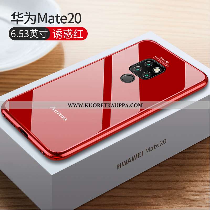 Kuori Huawei Mate 20, Kuoret Huawei Mate 20, Kotelo Huawei Mate 20 Lasi Suuntaus Ultra Musta Murtuma