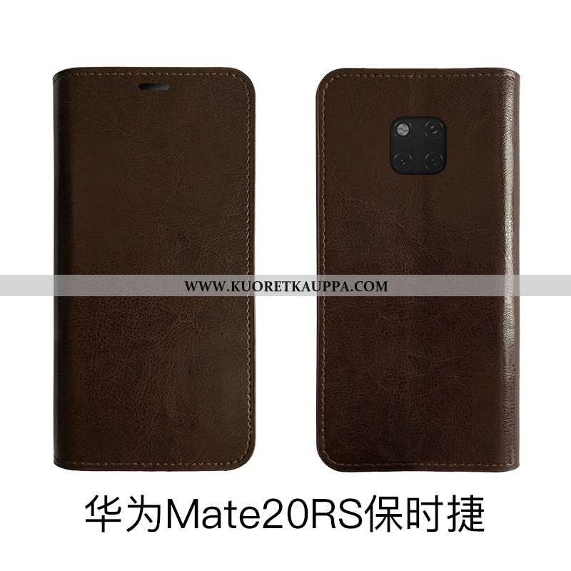 Kuori Huawei Mate 20 Rs, Kuoret Huawei Mate 20 Rs, Kotelo Huawei Mate 20 Rs Aito Nahka Suojaus Nahka