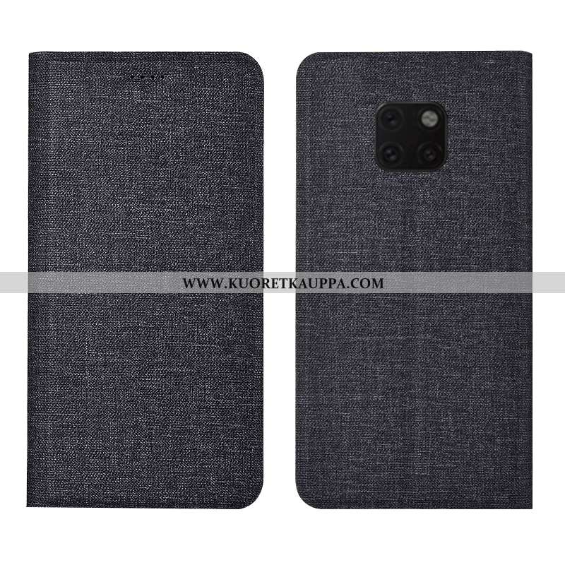 Kuori Huawei Mate 20 Rs, Kuoret Huawei Mate 20 Rs, Kotelo Huawei Mate 20 Rs Nahkakuori Sininen Puhel