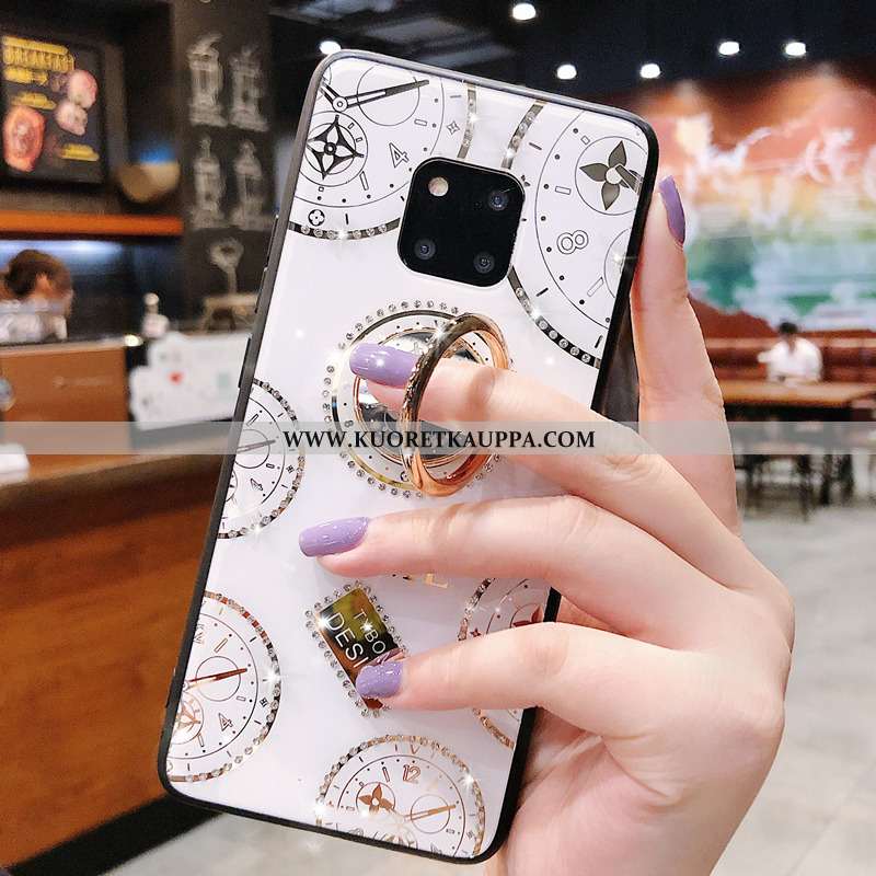 Kuori Huawei Mate 20 Rs, Kuoret Huawei Mate 20 Rs, Kotelo Huawei Mate 20 Rs Suuntaus Silikoni Valkoi